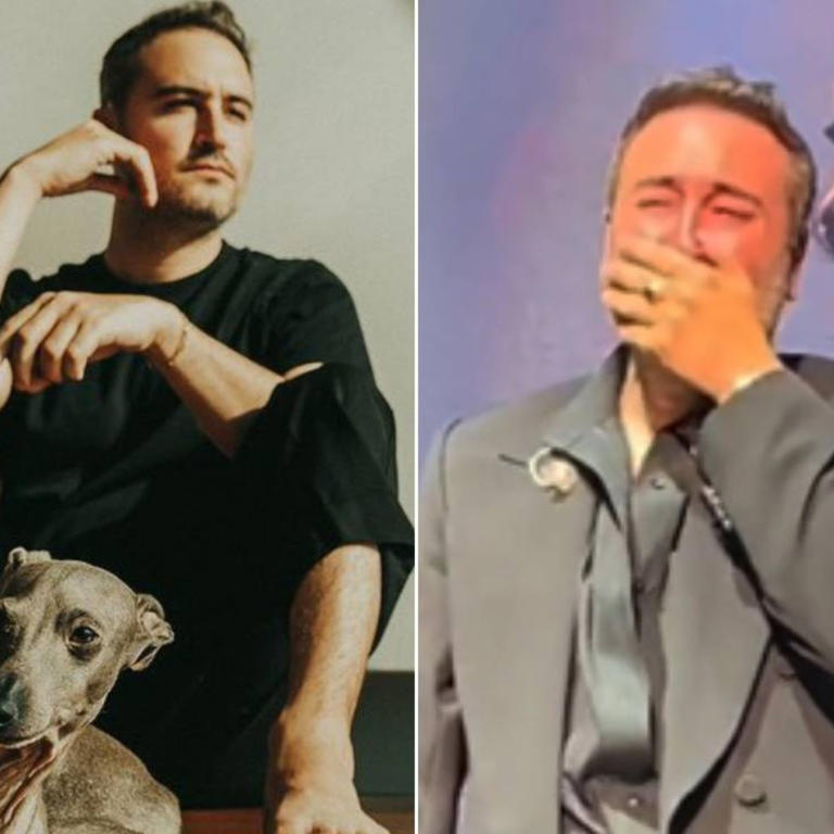 Jesús Navarro, vocalista de Reik, llora en pleno concierto por la muerte de su perrito Bowie (VIDEO)