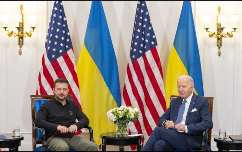 Biden y Zelensky reafirman colaboración entre EU y Ucrania