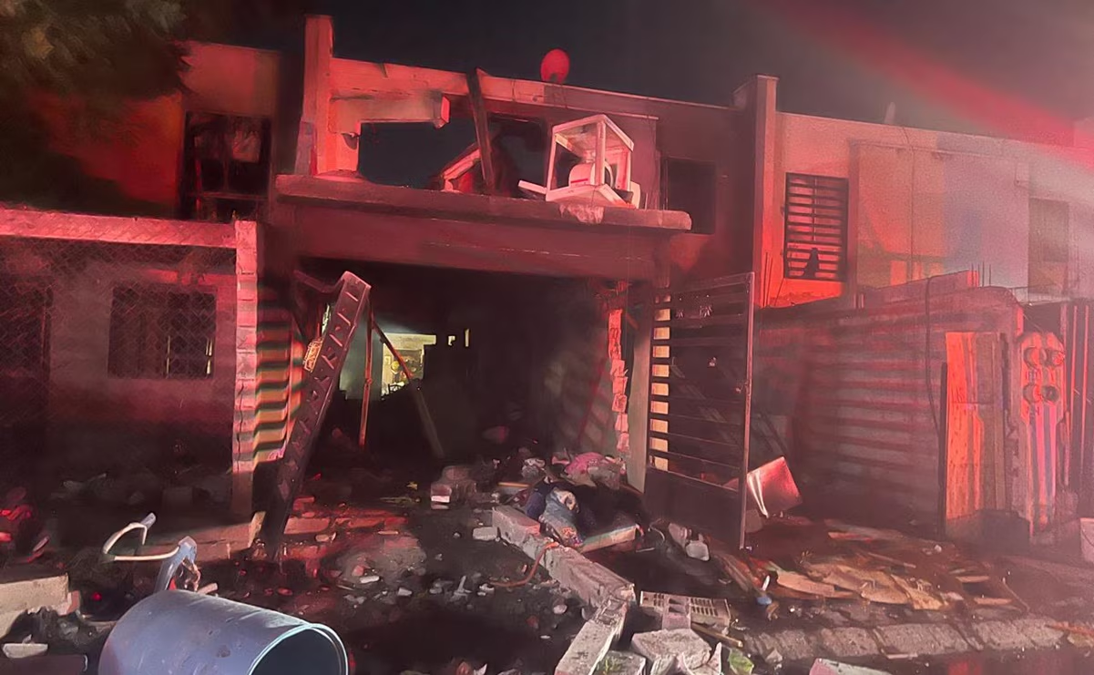 Explosión por acumulación de gas deja 10 lesionados y 34 casas dañadas en Escobedo, NL