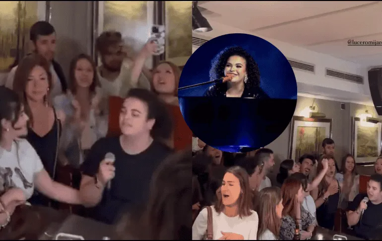 Lucero Mijares canta en bar de Madrid, sorprende al público y se vuelve viral