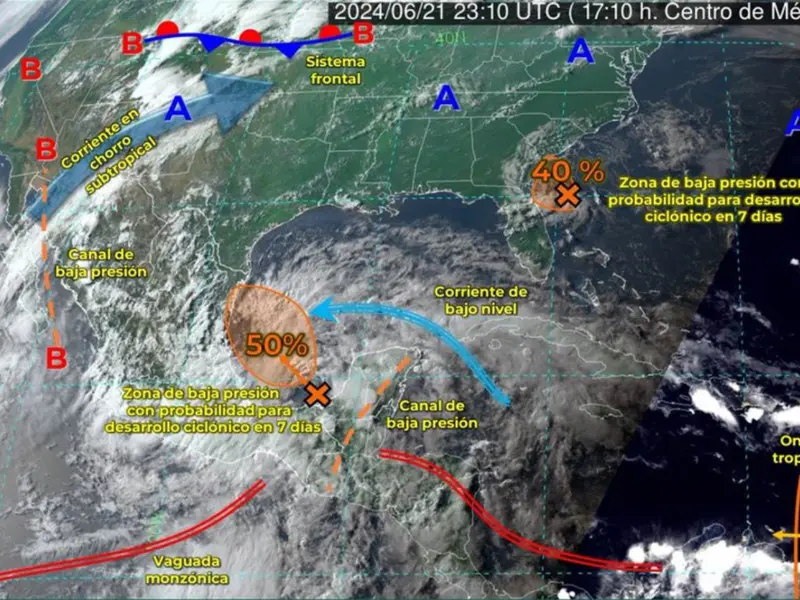 Se esperan lluvias torrenciales y torbellinos