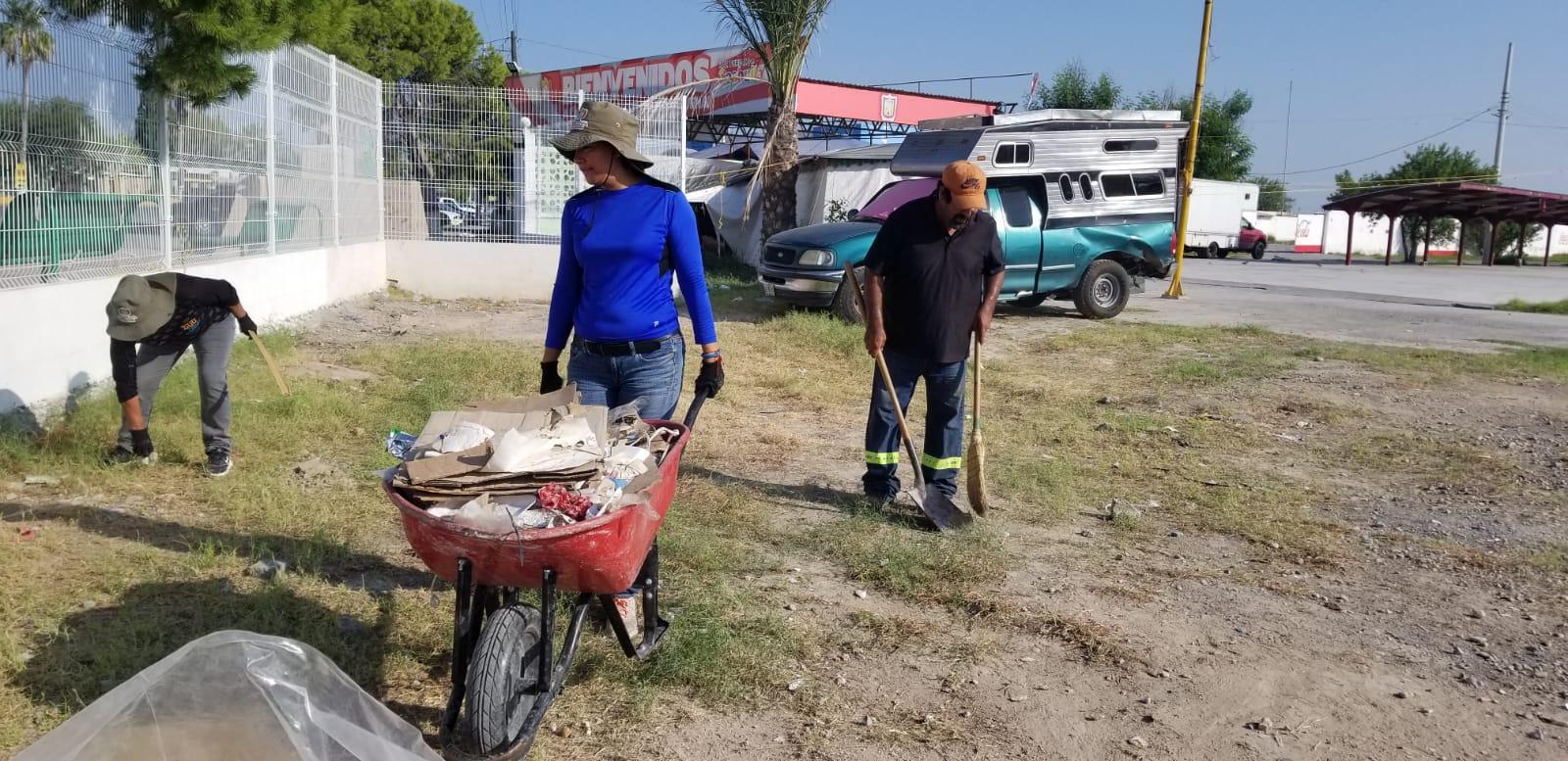 Trabaja SB en poda de parques y plazas