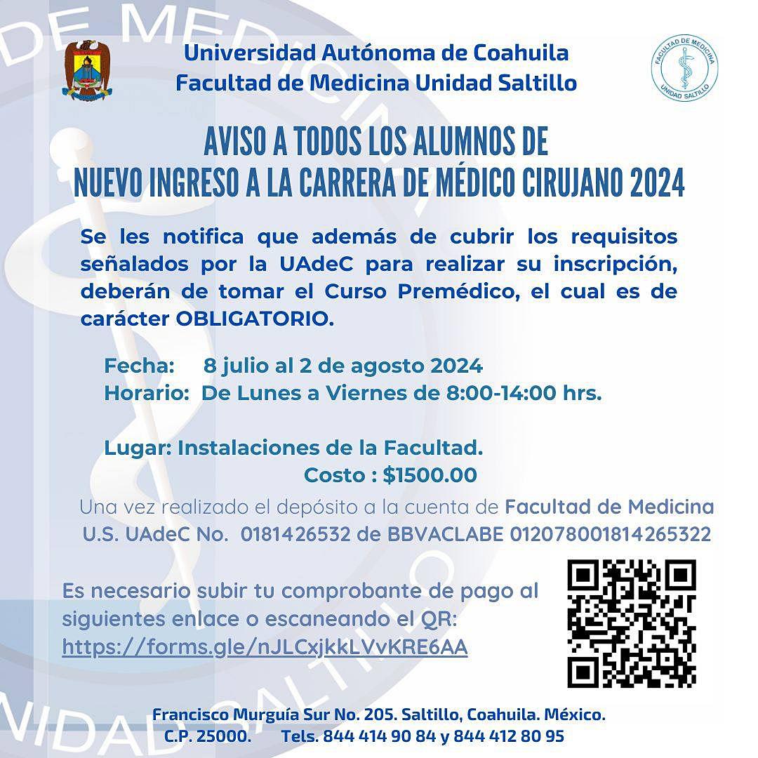 Invita la UAdeC a curso pre-médico