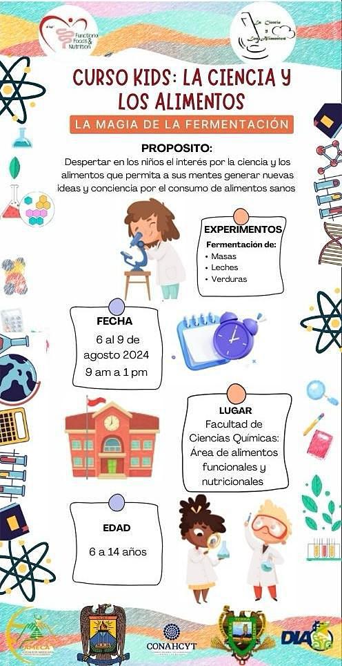 Invita al Curso Kids: Ciencia y Alimentos
