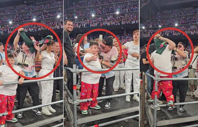 Critican a papá de Karol G por arrebatarle camisa a Iker ‘El niño millonario’