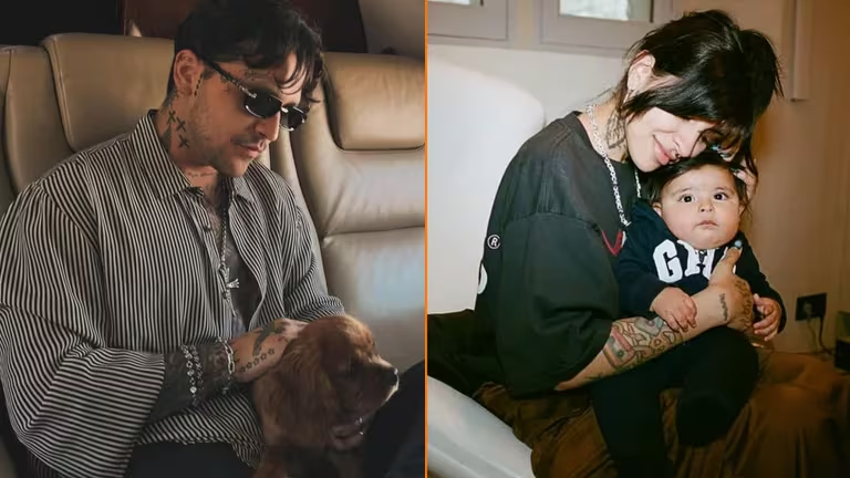 Christian Nodal EXPLOTA contra fan que lo criticó por pasar más tiempo con su perro que con su hija Inti