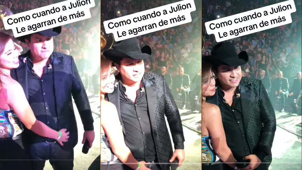 Incidente incómodo para Julión Álvarez durante concierto: Fan lo toca y desata críticas