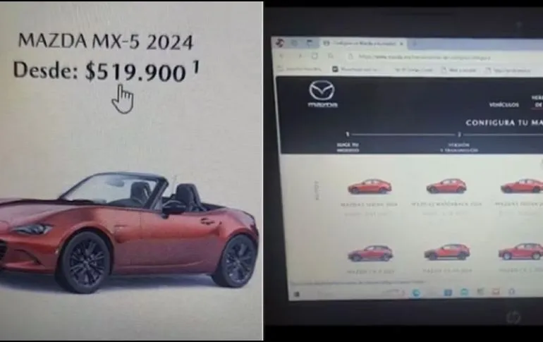 Mazda tomará acciones legales contra joven que intentó comprar un auto en 520 pesos