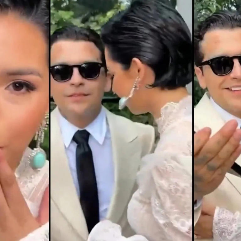 Ángela Aguilar y Christian Nodal aparecen por primera vez como esposos: «Yo gané»