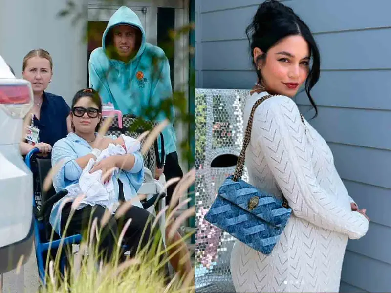 Captan a Vanessa Hudgens saliendo del hospital tras dar a luz a su primer bebé