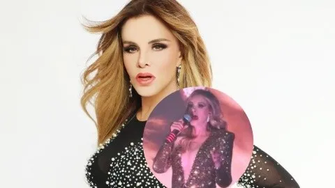 Playback traiciona a Lucía Méndez en pleno concierto quedó en ridículo
