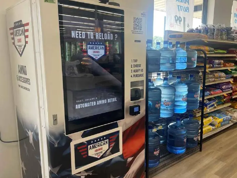 Instalan máquinas expendedoras de municiones en tiendas y supermercados de EU