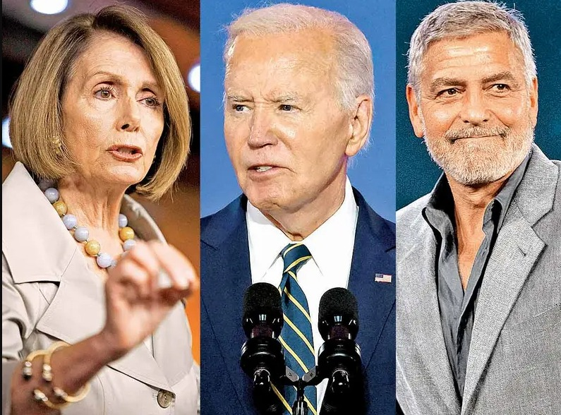 Pelosi y Clooney presionan a Biden para que dimita; “necesitamos a otro”