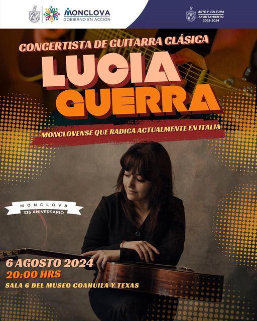 Invitan a concierto de la guitarrista Lucía Guerra