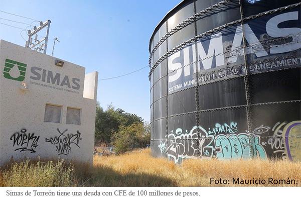 Negocia SIMAS adeudo con CFE
