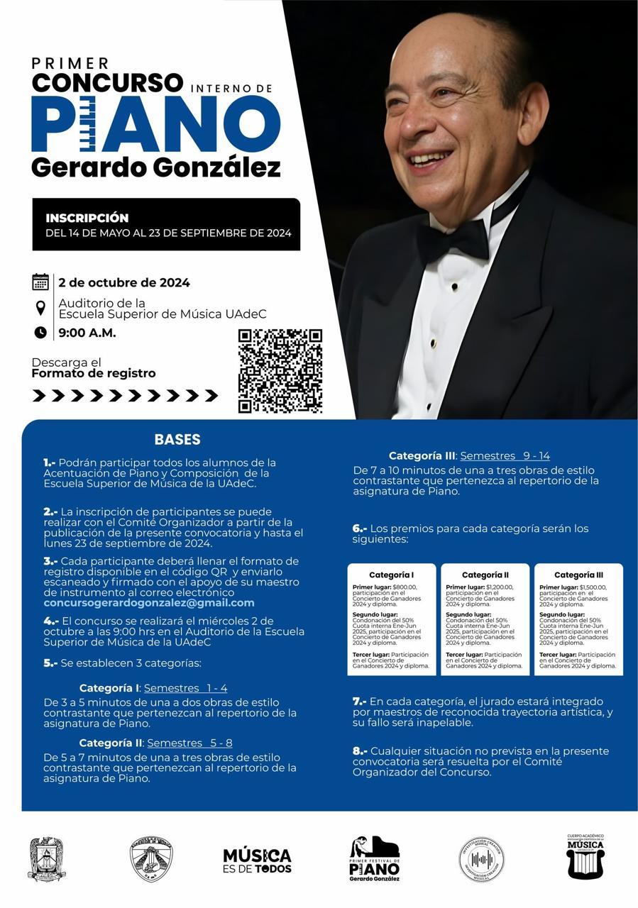 Realizará UAdeC concurso de Piano