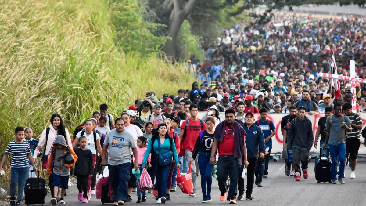 Viene hacia el norte caravana migrante