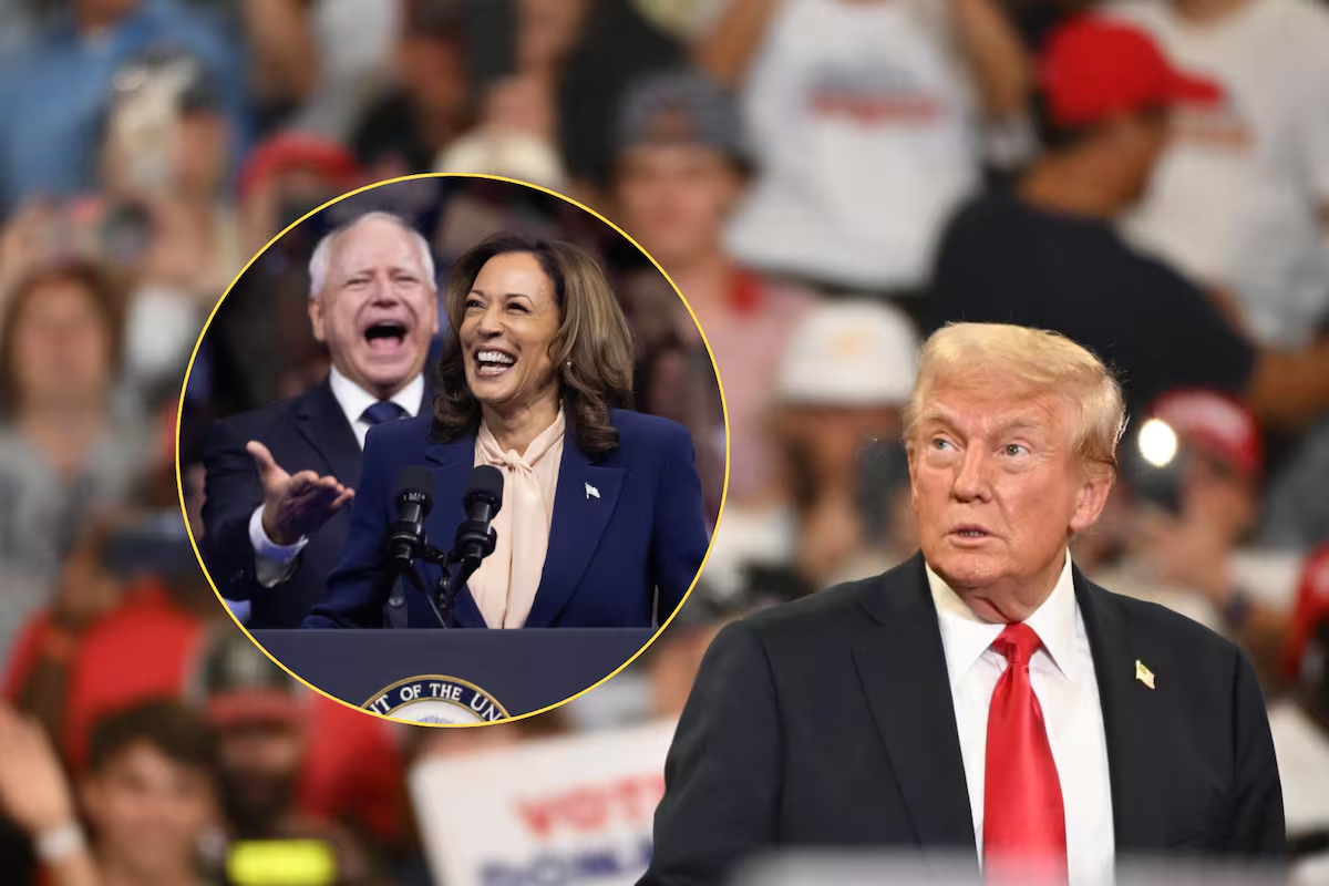 Trump tacha de “comunistas” a Harris y Walz; acepta debate contra Kamala