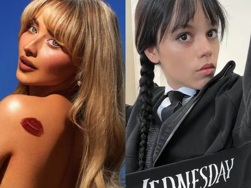 Sabrina Carpenter y Jenna Ortega se besan en video musical