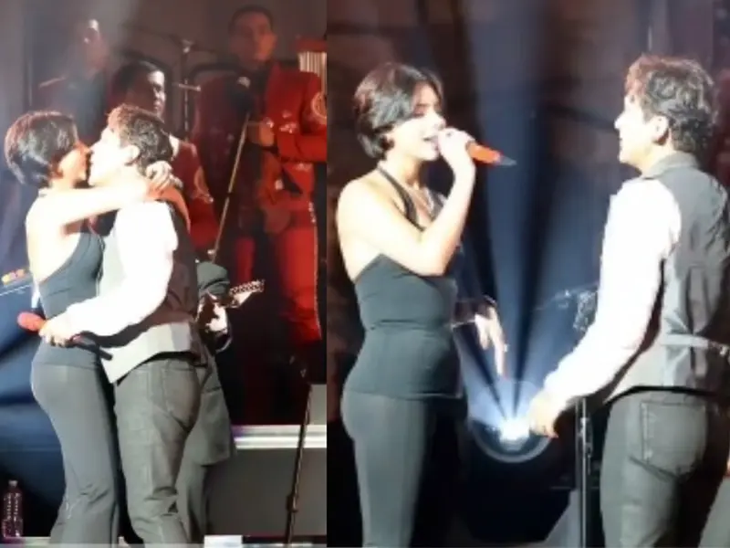 VIDEO. Christian Nodal y Ángela Aguilar cantan Como la flor en concierto