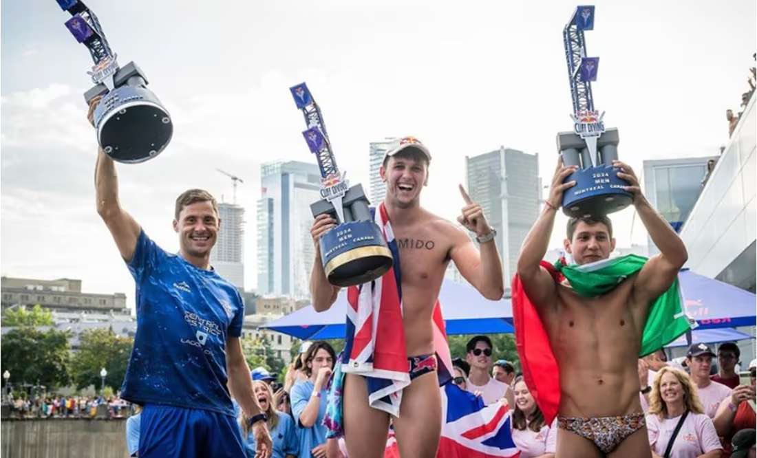 El clavadista de altura mexicano Yolotl Martínez gana medalla de bronce en Canadá