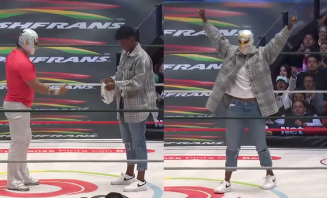 Prisca Awiti es ovacionada en la Arena México y recibe máscara de Místico