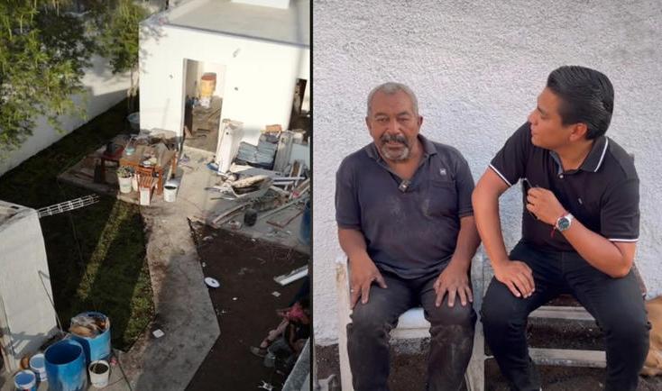 Arquitecto regala casa a hombre de escasos recursos y éste le pide también para los útiles de su hija