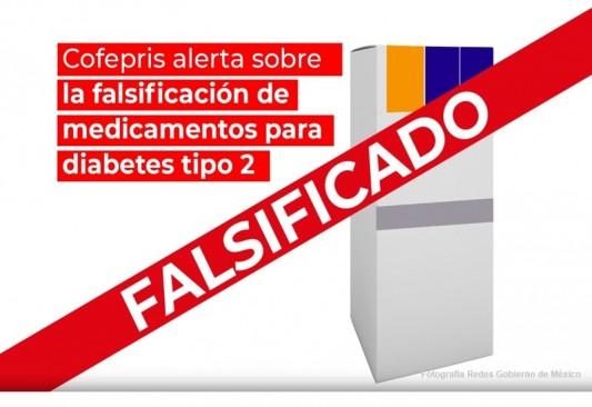 Alerta Cofepris por falsificación y venta de medicamentos para Diabetes tipo 2