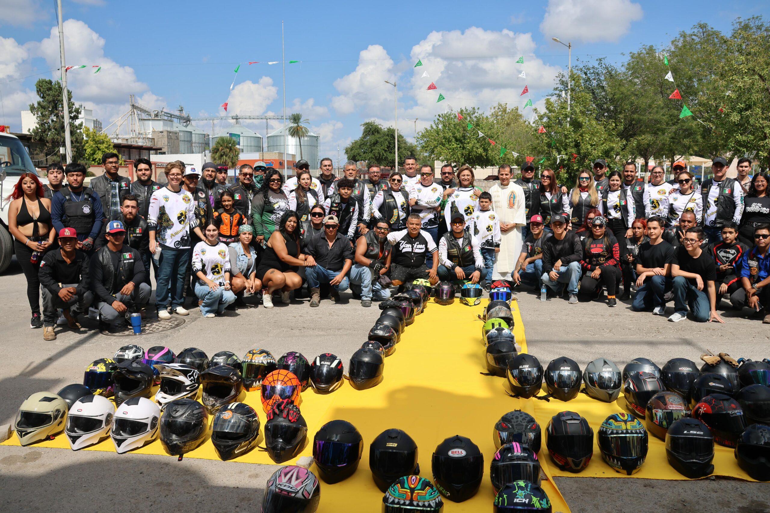 Celebra Sabinas tercer año del Moto Club Jaguares MC