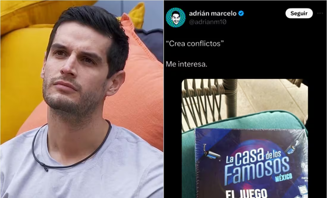 Adrián Marcelo y sus primeras indirectas relacionadas con «La casa de los famosos»