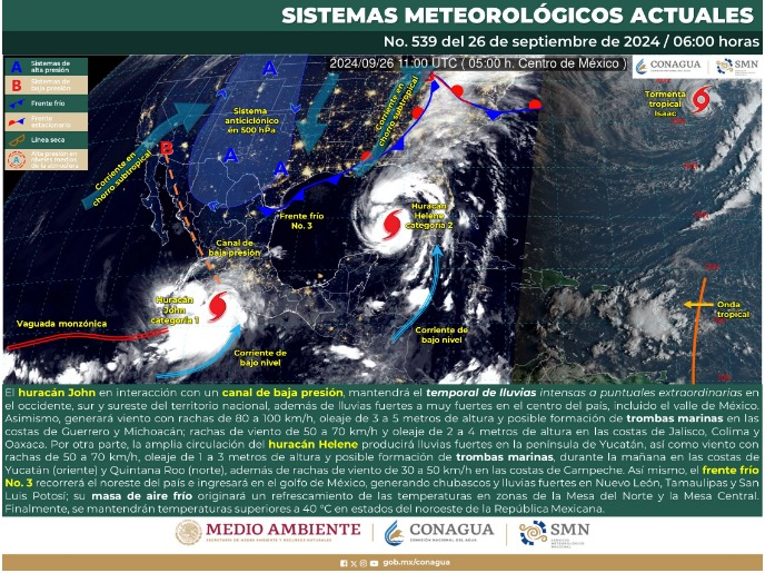 SE PREVÉN LLUVIAS AISLADAS EN COAHUILA