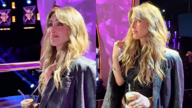 Anahí rompe en llanto en set de televisión