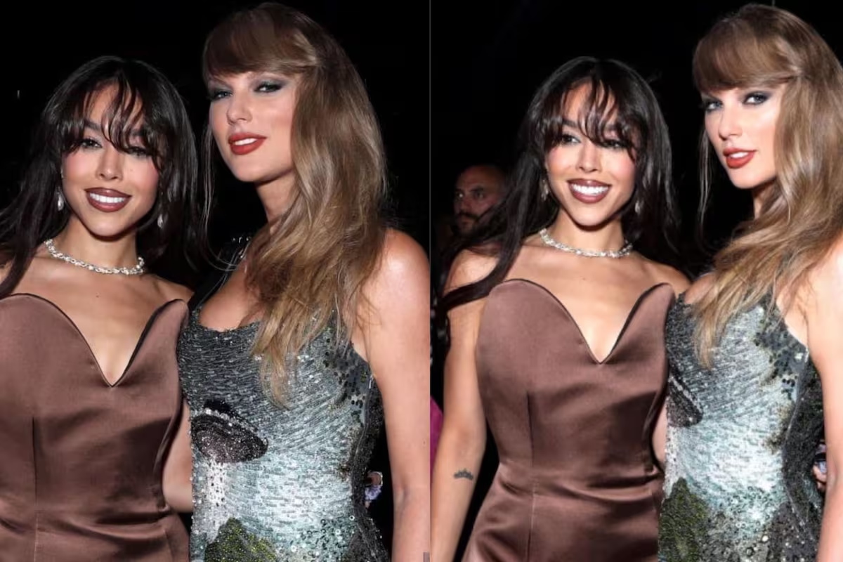 Danna causa revuelo con su foto junto a Taylor Swift en los MTV VMAs