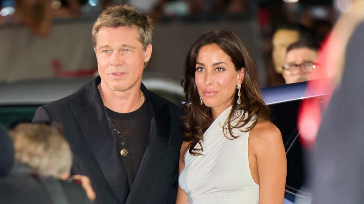 Brad Pitt hace su primera aparición oficial con su novia, Inés de Ramón; 29 años menor que él