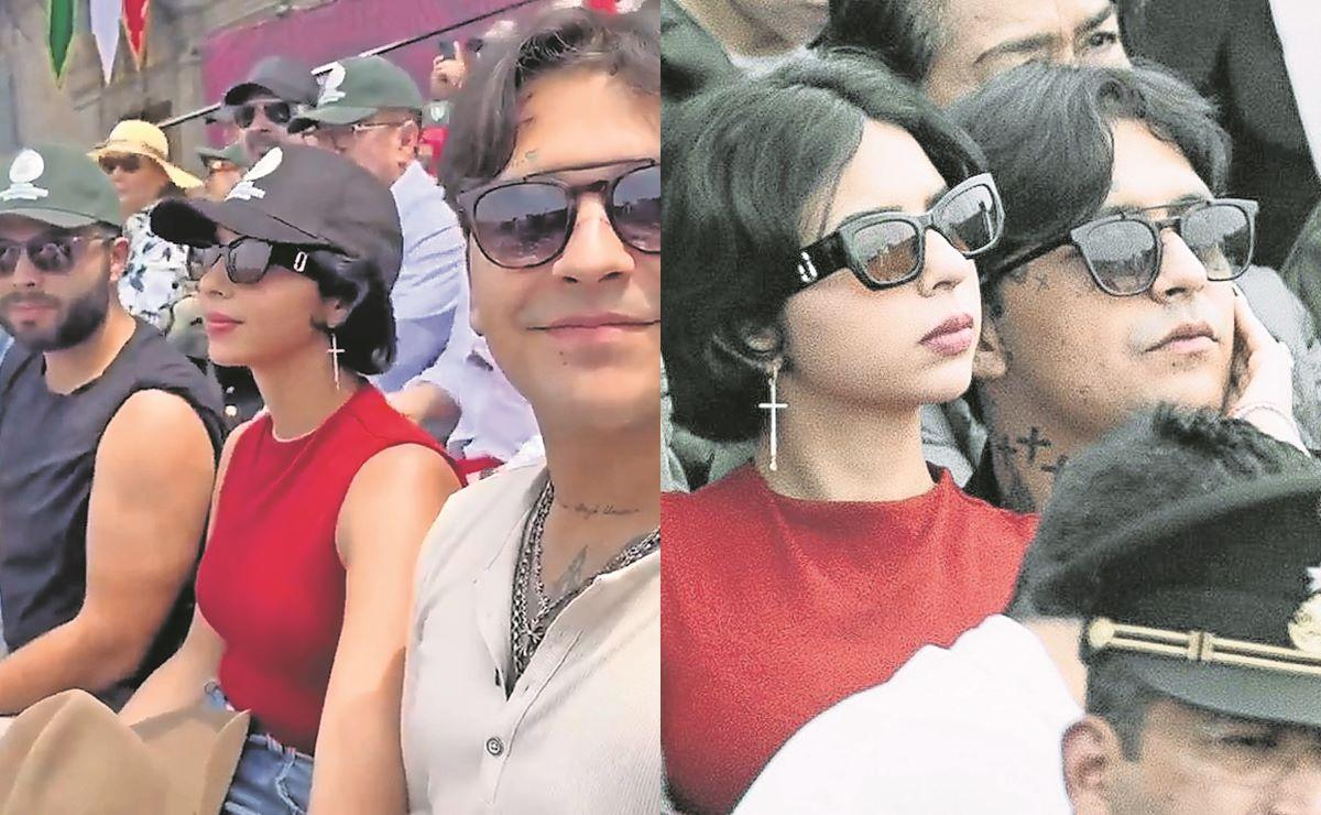 Tunden en redes a Ángela Aguilar por ignorar a la prensa durante Desfile Cívico Militar
