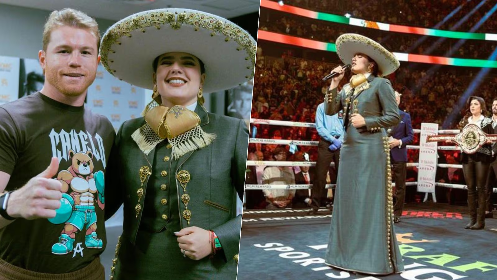 Camila Fernández habla de su error al cantar el Himno Nacional en la pelea de ‘Canelo’: ‘Estaba conmovida’