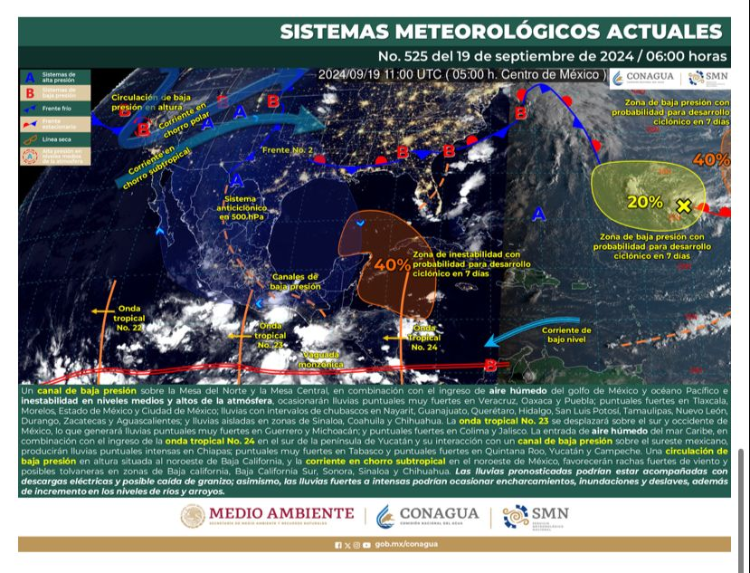 SE ESPERAN ALTAS TEMPERATURAS Y LLUVIAS AISLADAS EN COAHUILA