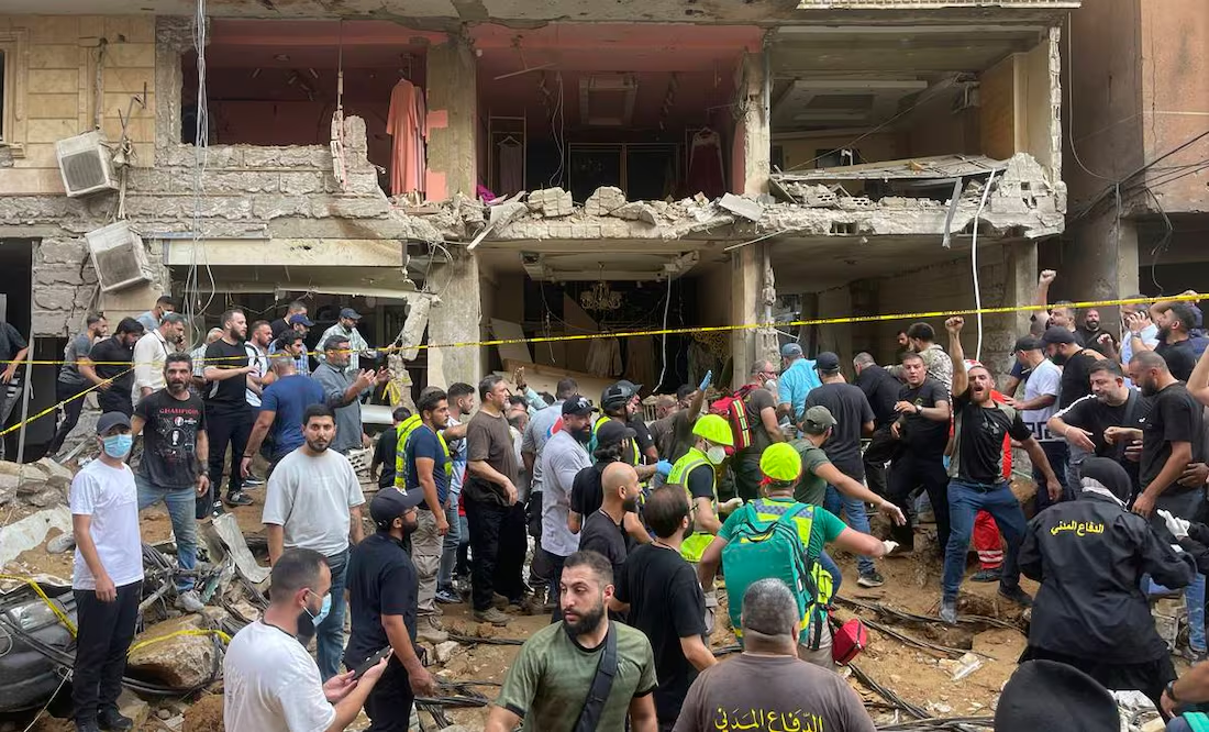 Suman 37 los muertos y 68 los heridos por el bombardeo israelí en Beirut que mató a altos cargos de Hezbolá