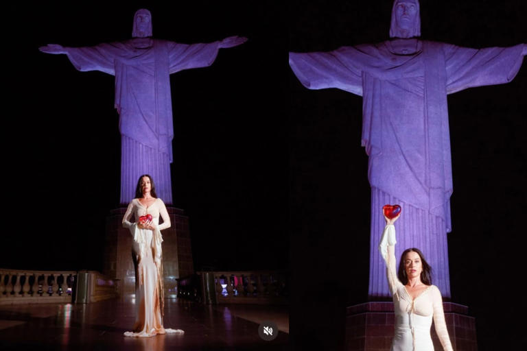 Katy Perry presume haber recibido una bendición en el Cristo Redentor previo a su show en Río