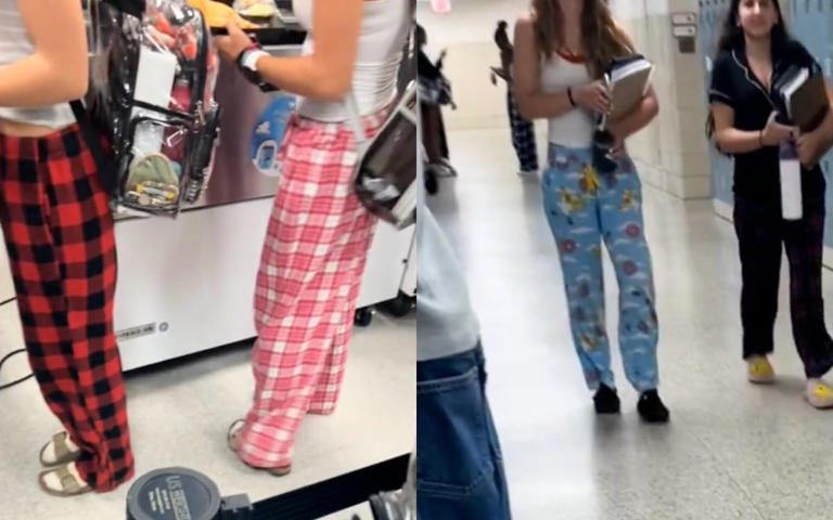 Video genera impacto en redes: muestra a jóvenes usando pijama en escuela de Estados Unidos