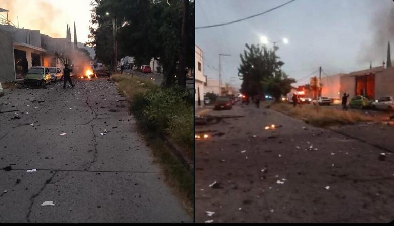 Estallan 2 coches-bomba en Guanajuato