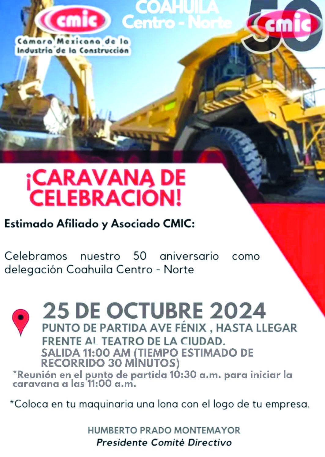 Festejará CMIC sus 50 años en Coahuila