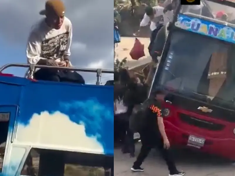 Santa Fe Klan sufre accidente de autobús de turistas en Guanajuato