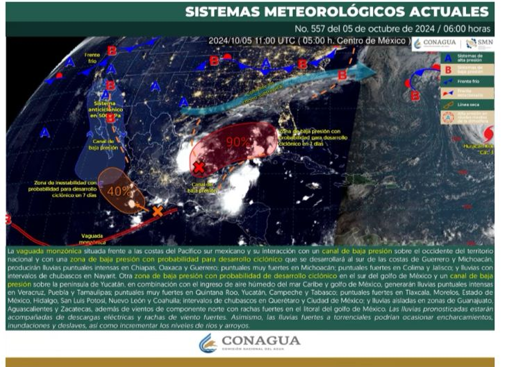 SE ESPERAN CHUBASCOS Y LLUVIAS FUERTES EN COAHUILA