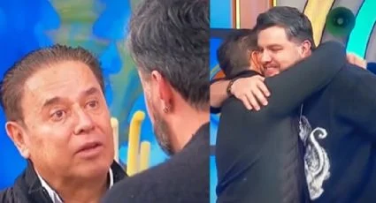 Mario Bezares abraza a Paul Stanley en vivo en Hoy