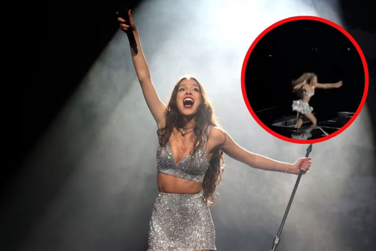 Olivia Rodrigo sufre caída en pleno concierto en Melbourne durante su tour ‘Guts’