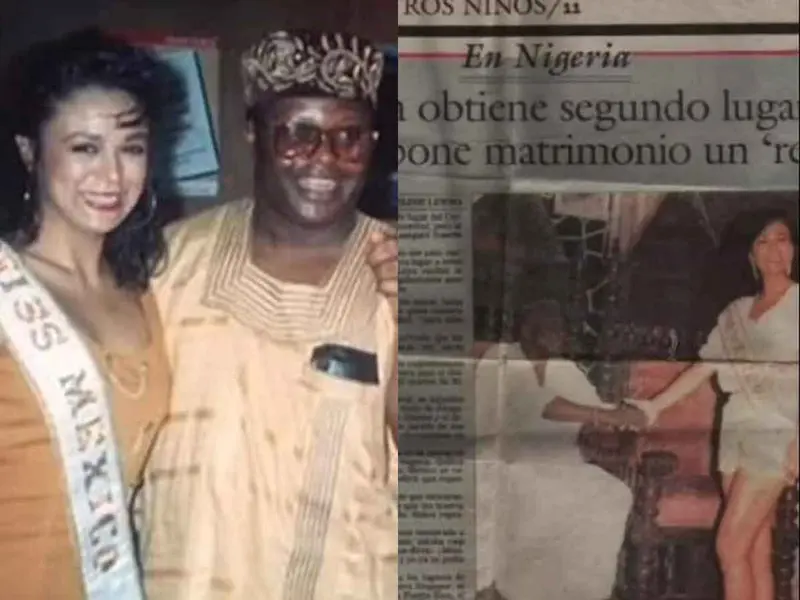 Revelan fotos que serían prueba de que el rey de Nigeria si quería casarse con Brenda Bezares