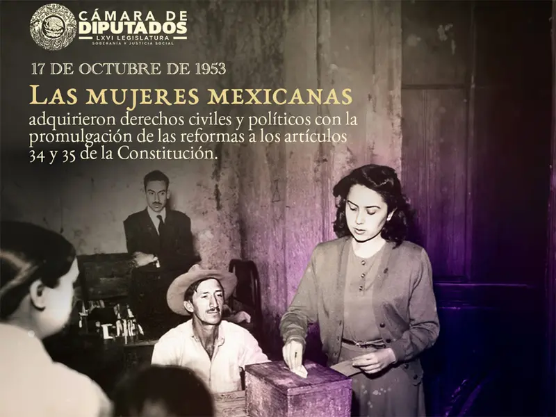 Conmemoran diputadas día del voto femenino en México; aseguran falta mucho por hacer