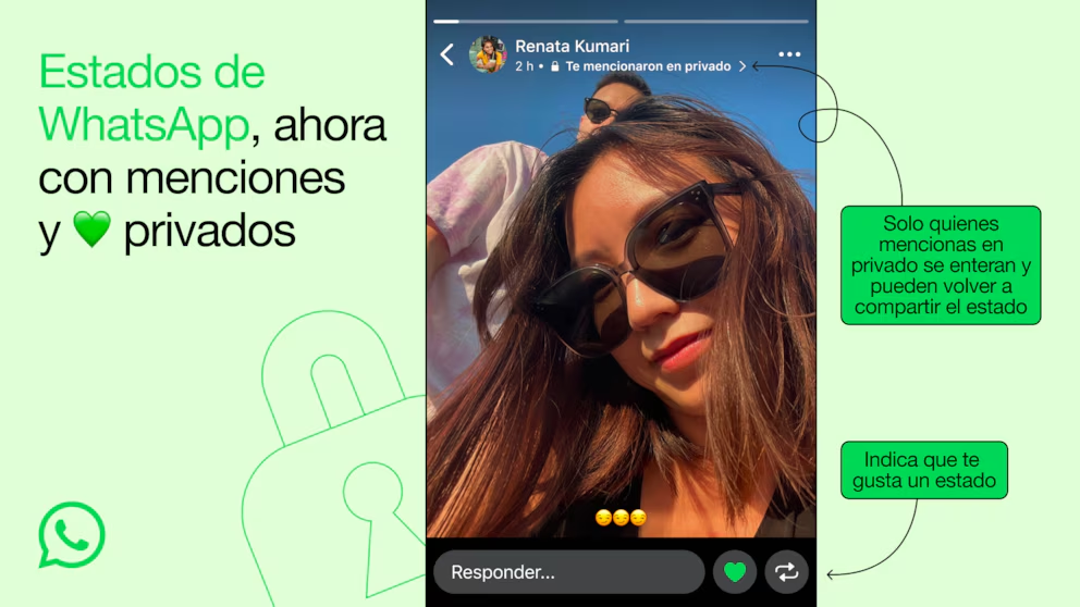 Prueba las nuevas funciones de WhatsApp para los estados: Llega el estilo Instagram