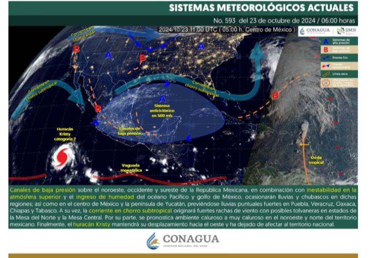 SE ESPERAN LLUVIAS AISLADAS Y FUERTES VIENTOS EN COAHUILA